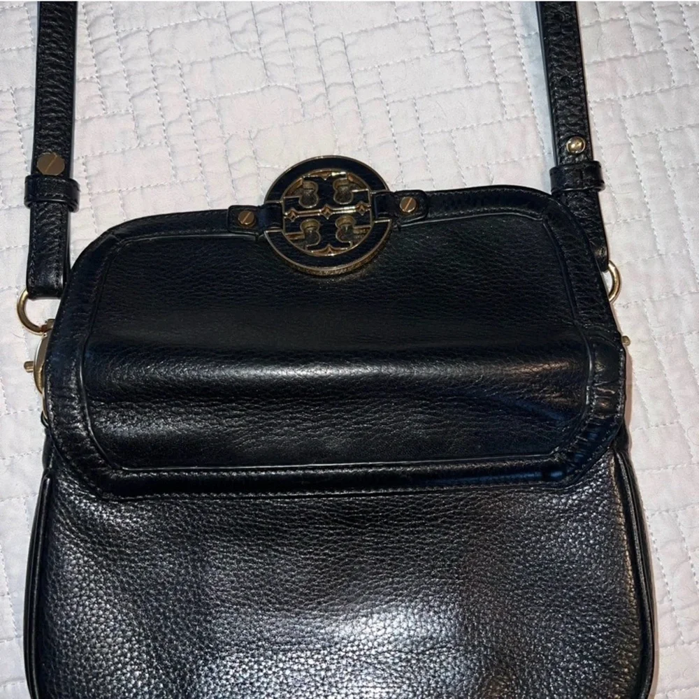 Tory Burch Amanda Mini Leather Crossbody Bag EUC